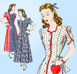 1940s Vintage Hollywood Sewing Starlet Pattern 1144 Misses Princess Dress Sz 30B - Vintage4me2