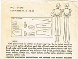 Hollywood 1100: 1930s Vintage Sewing Pattern Starlet Ida Lupino Evening Gown Sz 32 - Vintage4me2