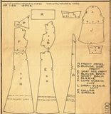 Hollywood 1100: 1930s Vintage Sewing Pattern Starlet Ida Lupino Evening Gown Sz 32