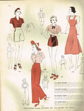 1930s Vintage Hollywood Sewing Pattern 1372 Misses Blouse and Slacks Size 30 B