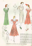 Hollywood 1391: 1930s Original Vintage Starlet Pattern 1391 Glenda Farrell 10 Gore Dress vintage4me2