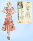 Hollywood 1391: 1930s Original Vintage Starlet Pattern 1391 Glenda Farrell 10 Gore Dress vintage4me2