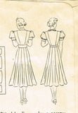 Hollywood Starlet 1391: 1930s Misses Dress Sz 32B Vintage Sewing Pattern