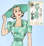 Hollywood 1570: 1930s Vintage Sewing Pattern Starlet Franciska Gall Dress Sz 32B