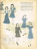 1930s Vintage Hollywood Sewing Pattern 1636 Uncut Teen Girls Bolero Suit Size 16 - Vintage4me2
