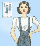 1930s Vintage Hollywood Sewing Pattern 1636 Uncut Teen Girls Bolero Suit Size 16 - Vintage4me2