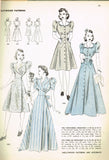 Hollywood 1902: 1940s Misses WWII Dress or Housecoat 32B Vintage Sewing Pattern - Vintage4me2