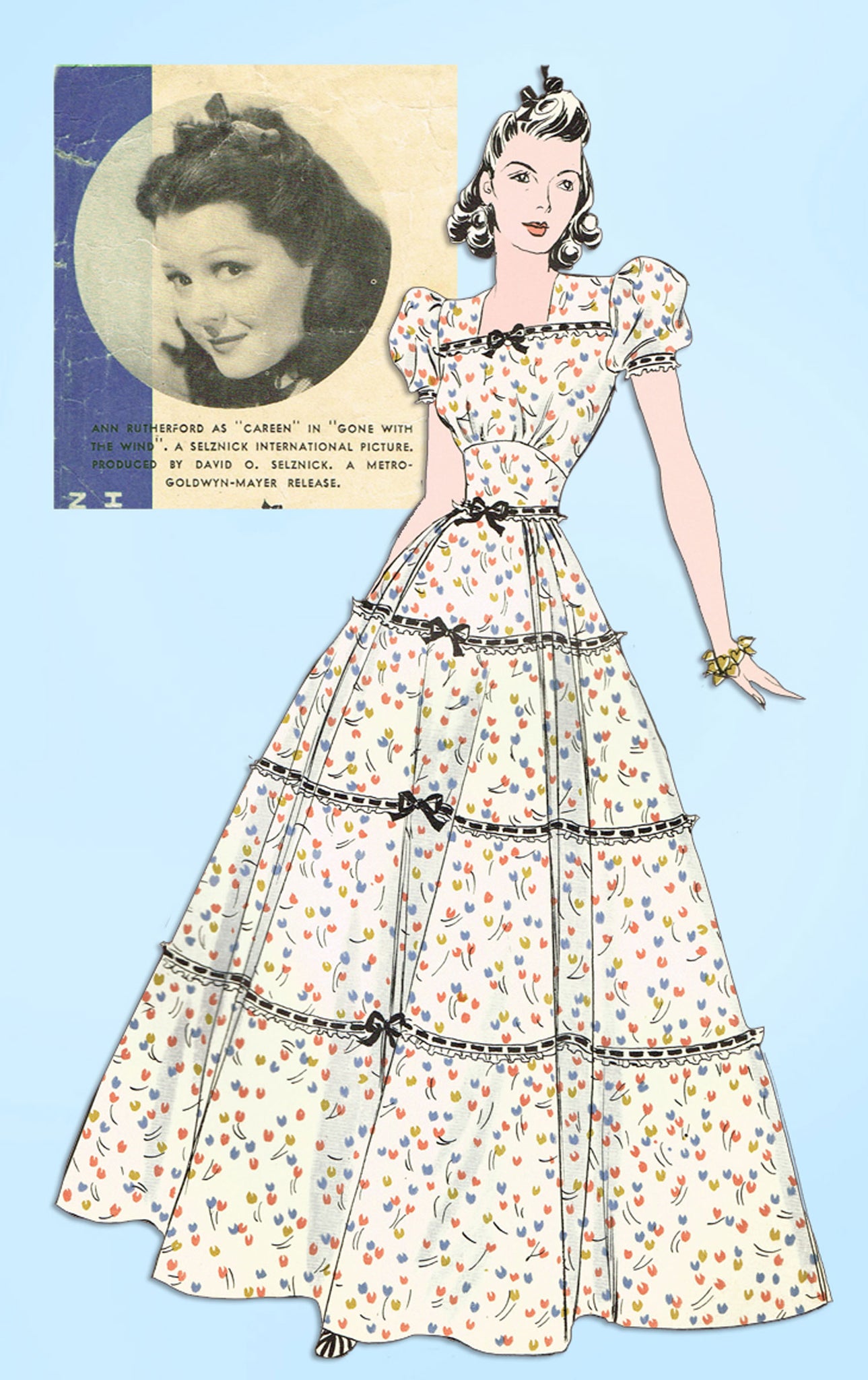 RARE Hollywood Sewing Pattern 1967 Gone with the Wind Civil War Gown Vintage4me2 RARE Hollywood Sewing Pattern 1967 Gone with the Wind Civil War Gown Vintage4me2