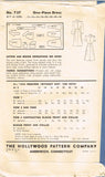 Fabric Requirements and Notions for Hollywood 737
