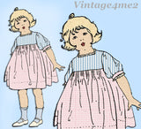 Ladies Home Journal 3144: 1920s Baby Girls Dress Sz 6 mos Vintage Sewing Pattern