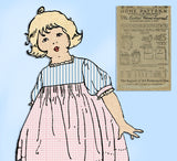 Ladies Home Journal 3144: 1920s Baby Girls Dress Sz 6 mos Vintage Sewing Pattern