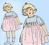 Ladies Home Journal 3144: 1920s Baby Girls Dress Sz 6 mos Vintage Sewing Pattern