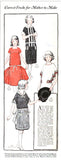 Ladies Home Journal 3919: 1920s Uncut Girls Dress Size 12 Vintage Sewing Pattern