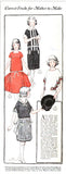 Ladies Home Journal 3919: 1920s Uncut Girls Dress Size 8 Vintage Sewing Pattern