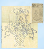 Ladies Home Journal 15089: 1920s Uncut Large Flower Basket & Border Motifs