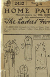 Ladies Home Journal 2432: 1920s Uncut Girls Robe Size 14 Vintage Sewing Pattern