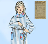 Ladies Home Journal 2432: 1920s Uncut Girls Robe Size 14 Vintage Sewing Pattern