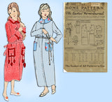 Ladies Home Journal 2432: 1920s Uncut Girls Robe Size 14 Vintage Sewing Pattern