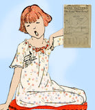 Ladies Home Journal 2439: 1920s Uncut Girls Robe Size 14 Vintage Sewing Pattern