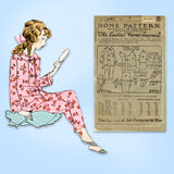 1920s Vintage Ladies Home Journal Sewing Pattern 2441 Uncut Toddler Pajamas Sz 6