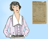 Ladies Home Journal 2528: 1920s Uncut Misses Tucked Blouse Sz 34B Sewing Pattern