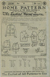 1920s Antique Ladies Home Journal Sewing Pattern 2530 Uncut Boys Blouse Size 8