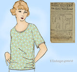 Ladies Home Journal 2534: 1920s Uncut Misses Blouse 40 B Vintage Sewing Pattern