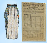 Ladies Home Journal 2571: 1920s Uncut Misses Skirt Sz 26W Vintage Sewing Pattern