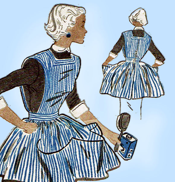 Ladies Home Journal 2599: 1950s Misses Apron Fits ALL Vintage Sewing Pattern - Vintage4me2