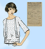 Ladies Home Journal 2806: 1920s Uncut Misses Blouse Vintage Sewing Pattern