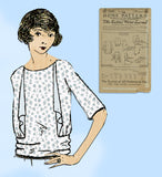 Ladies Home Journal 2806: 1920s Uncut Misses Blouse Vintage Sewing Pattern