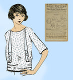 Ladies Home Journal 2806: 1920s Uncut Misses Blouse Vintage Sewing Pattern