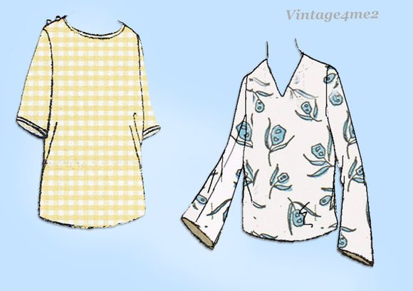 Ladies Home Journal 2808: 1920s Uncut Misses Blouse 40 B Vintage Sewing Pattern