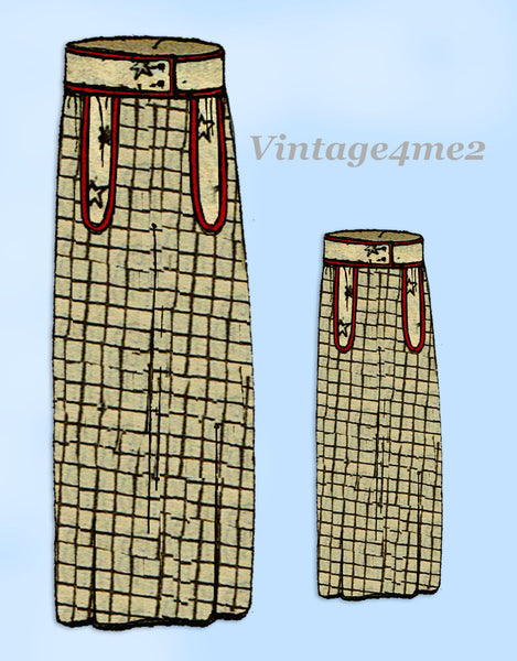 Ladies Home Journal 2809: 1920s Uncut Misses Skirt Sz 28W Vintage Sewing Pattern