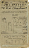 Ladies Home Journal 2809: 1920s Uncut Misses Skirt Sz 24W Vintage Sewing Pattern