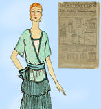 Ladies Home Journal 2810: 1920s Uncut Misses Dress Sz 34B Vintage Sewing Pattern