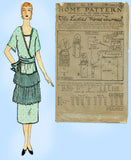 Ladies Home Journal 2810: 1920s Uncut Misses Dress Sz 34B Vintage Sewing Pattern