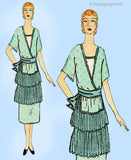 Ladies Home Journal 2810: 1920s Uncut Misses Dress Sz 34B Vintage Sewing Pattern