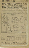 Ladies Home Journal 2870: 1920s Uncut Misses Blouse 36B Vintage Sewing Pattern