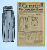 Ladies Home Journal 2880: 1920s Uncut Misses Skirt 26 W Vintage Sewing Pattern