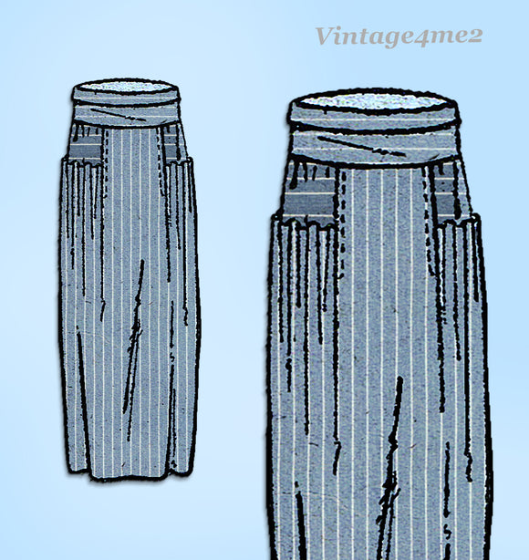 Ladies Home Journal 2880: 1920s Uncut Misses Skirt 26 W Vintage Sewing Pattern