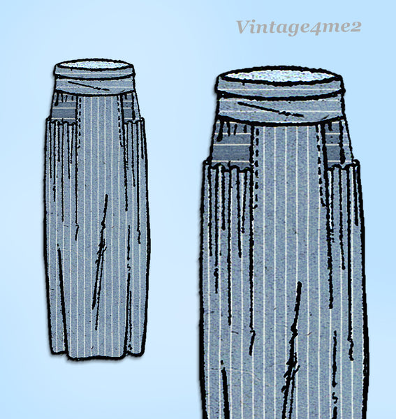 Ladies Home Journal 2880: 1920s Uncut Misses Skirt 26 W Vintage Sewing Pattern