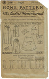 Ladies Home Journal 2881: 1920s Uncut Girls Hooded Cape Sz 14 VTG Sewing Pattern