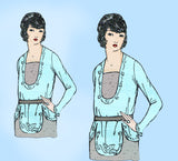 Ladies Home Journal 2890: 1920s Uncut Misses Blouse 34 B Vintage Sewing Pattern