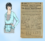 Ladies Home Journal 2890: 1920s Uncut Misses Blouse 34 B Vintage Sewing Pattern