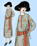 Ladies Home Journal 2899: 1920s Uncut Designer Dress 34B Vintage Sewing Pattern