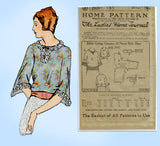 Ladies Home Journal 2920: 1920s Uncut Misses Blouse 36 B Vintage Sewing Pattern