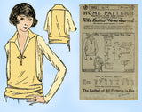 Ladies Home Journal 2952: 1920s Uncut Misses Blouse Vintage Sewing Pattern