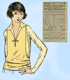 Ladies Home Journal 2952: 1920s Uncut Misses Blouse Vintage Sewing Pattern