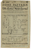 Ladies Home Journal 2952: 1920s Uncut Misses Blouse Vintage Sewing Pattern